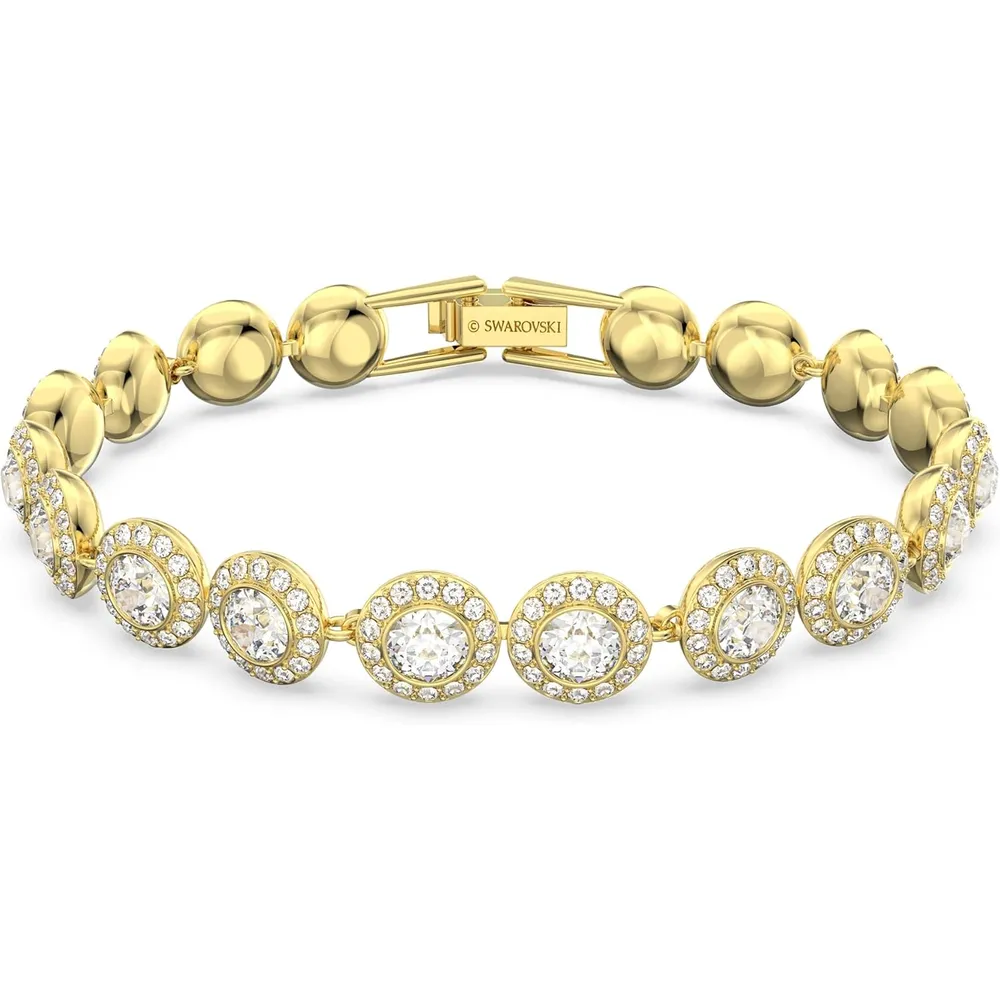 SWAROVSKI PULSERA TENNIS UNA ANGELIC ACABADO ORO PARA MUJER | DORADO