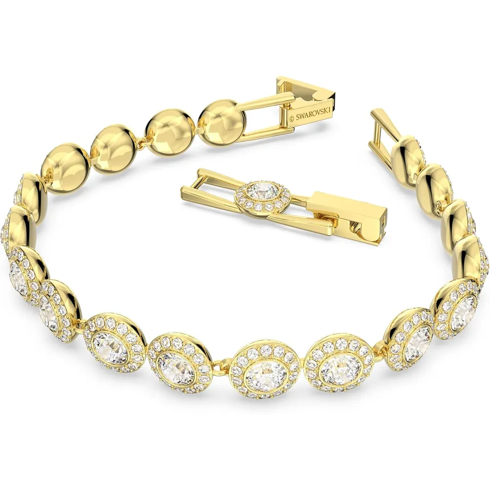 SWAROVSKI PULSERA TENNIS UNA ANGELIC ACABADO ORO PARA MUJER | DORADO