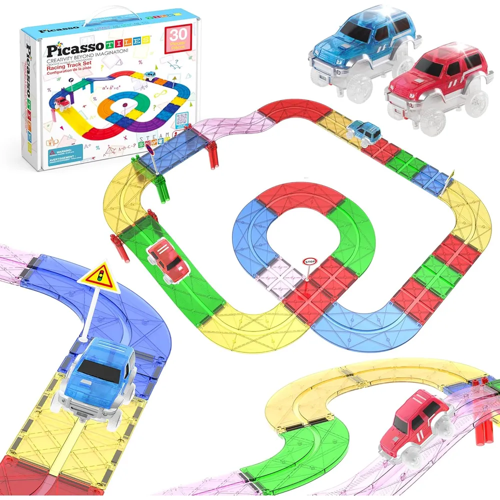 PISTA CARRERAS MAGNÉTICA PTR30 CON CAMIONES PICASSOTILES