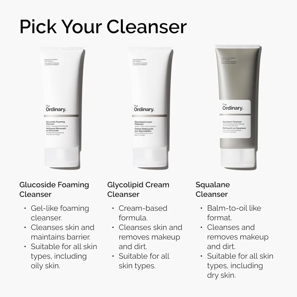 The Ordinary limpiador de Escualano removedor de maquillaje hidratante | 150 ml.