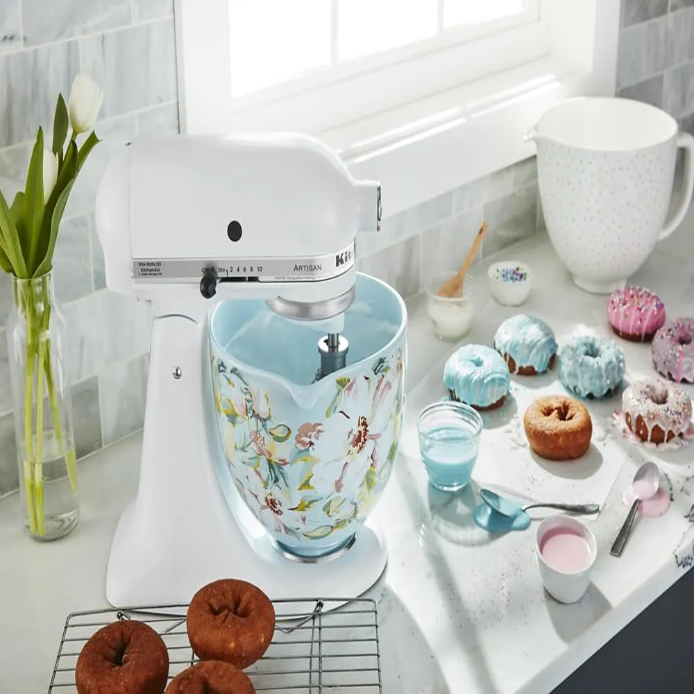 KITCHENAID KSM2CB5PWG, RECIPIENTE DE CERÁMICA 5 QT / 4.7 L | BLANCO GARDENIA