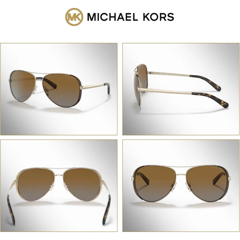 MICHAEL KORS Gafas de sol estilo aviador MK5004 | Marron Oscuro