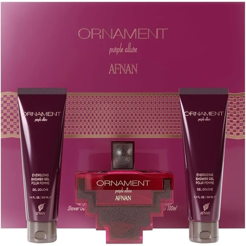 SET DE PERFUME AFNAN PURPLE ALLURE EDP 2 PZS MUJER