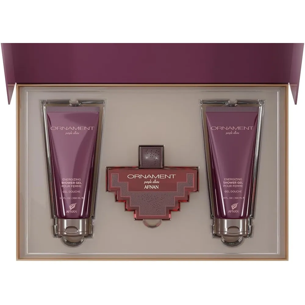 SET DE PERFUME AFNAN PURPLE ALLURE EDP 2 PZS MUJER