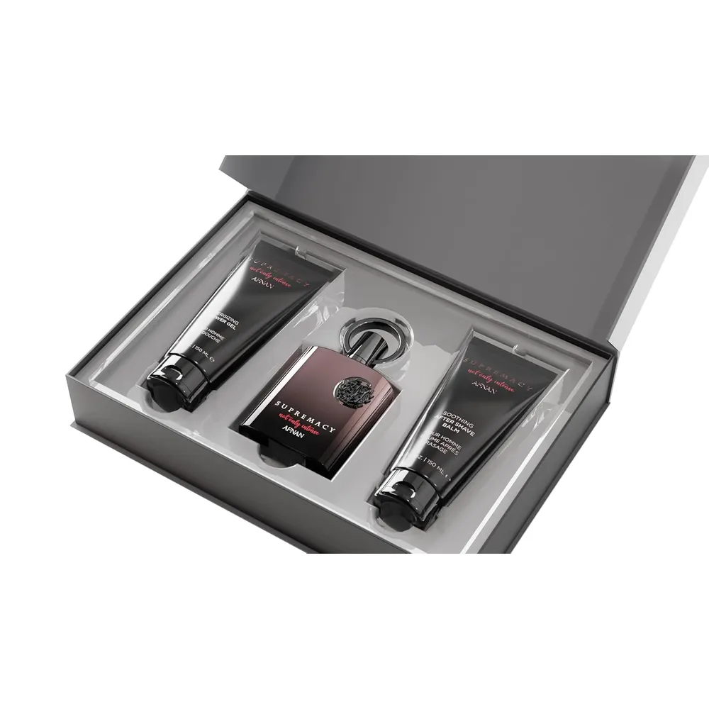 SET DE PERFUME AFNAN SUPREMACY NOT ONLY INTENSE EDP  3 PZS HOMBRE