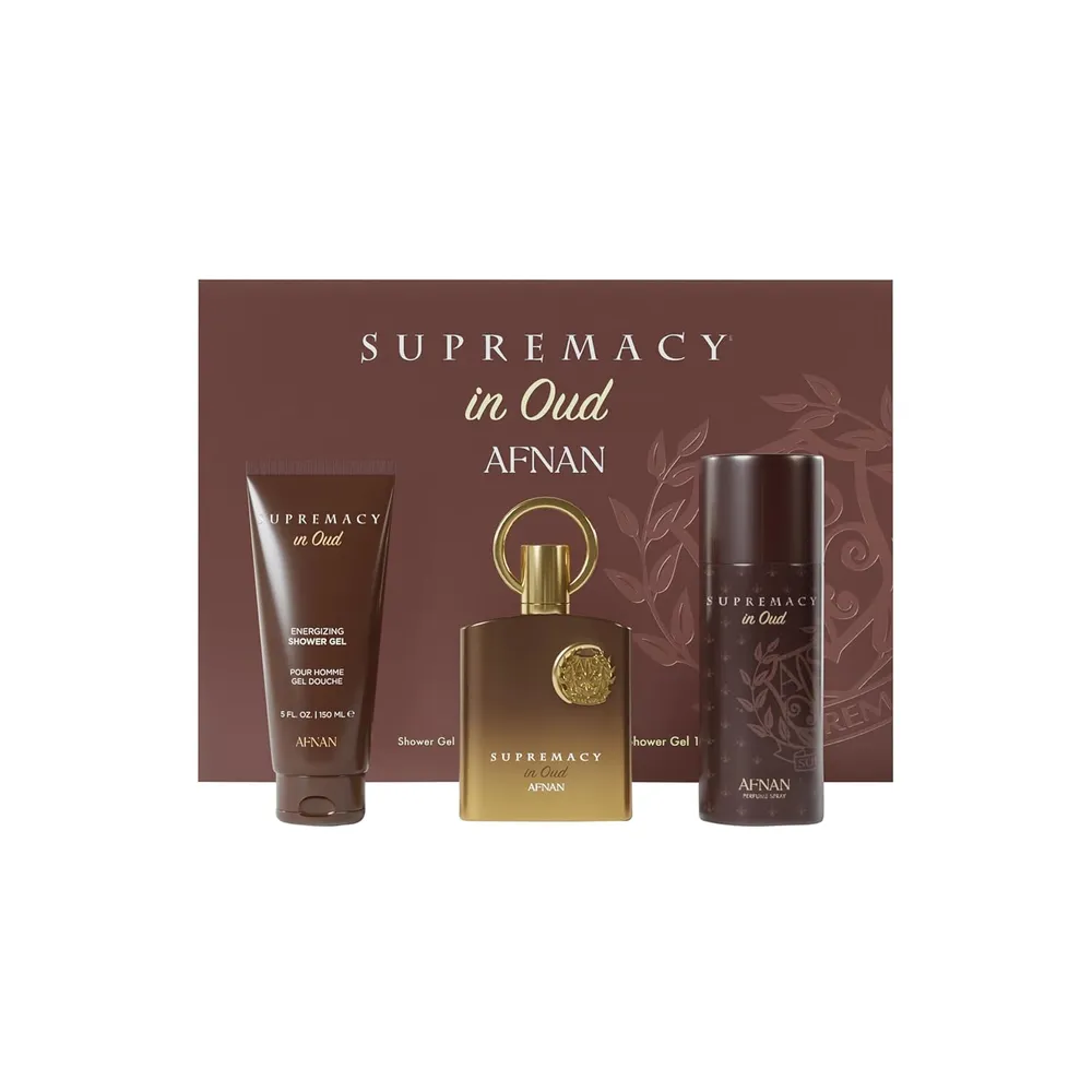 SET DE PERFUME AFNAN SUPREMACY IN OUD 3 PZS HOMBRE