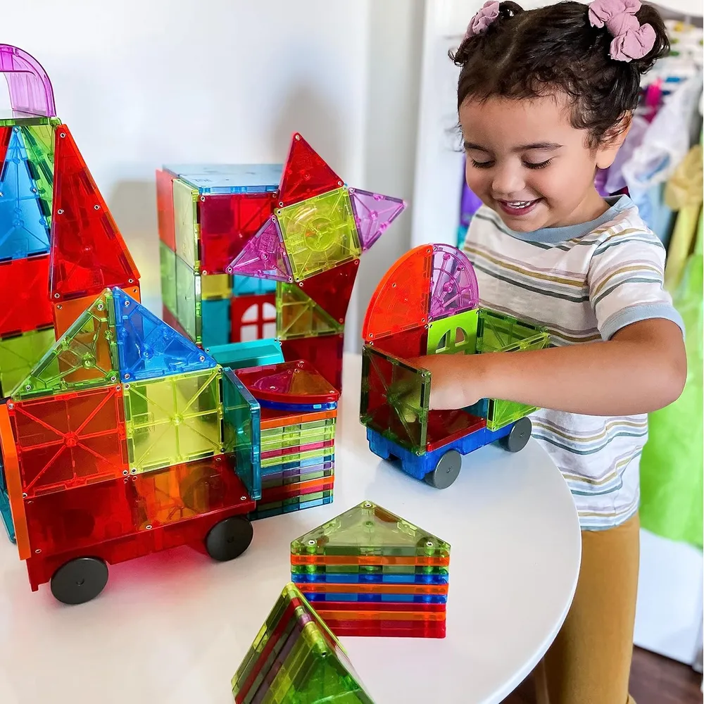 MAGNA-TILES - Metropolis 110-piezas set de construcción magnético