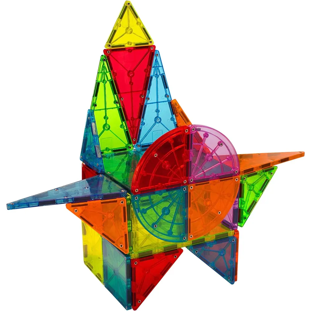 MAGNA-TILES - Metropolis 110-piezas set de construcción magnético