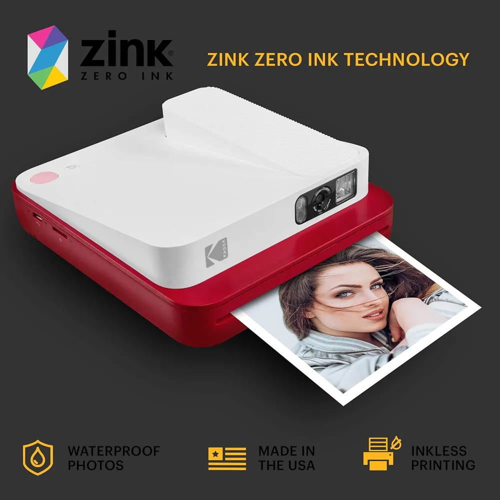 Kodak Smile Classic cámara instantánea Zink 16 MP | Rojo