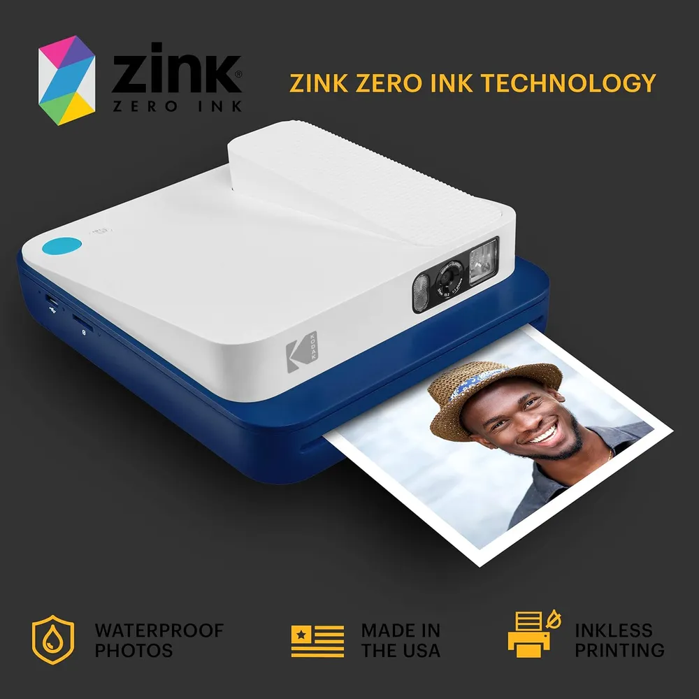 b07wg9dfh4_3_webp.webp Kodak Smile Classic cámara instantánea Zink 16 MP | Azul