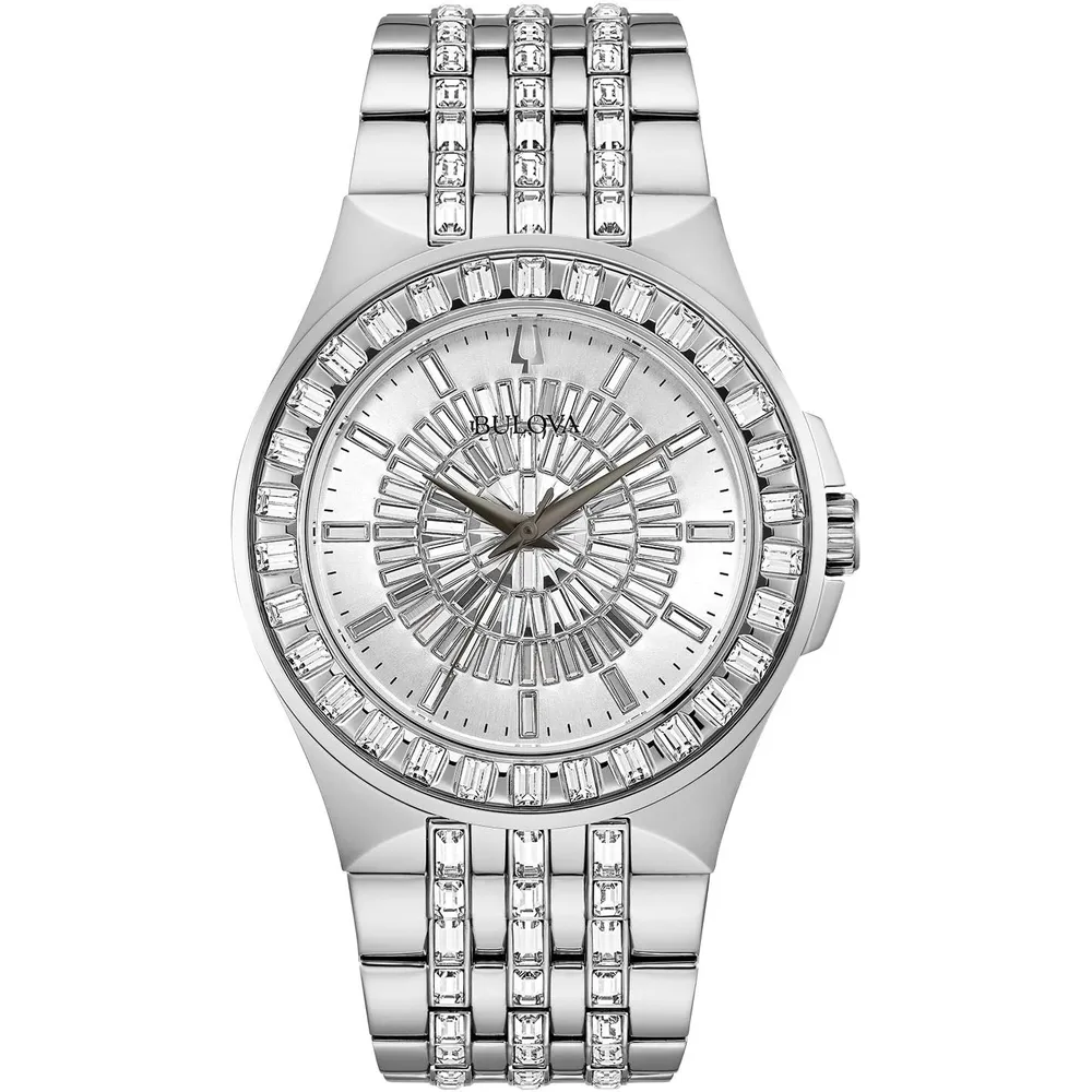 Bulova reloj Phantom Crystal hombre | Plateado