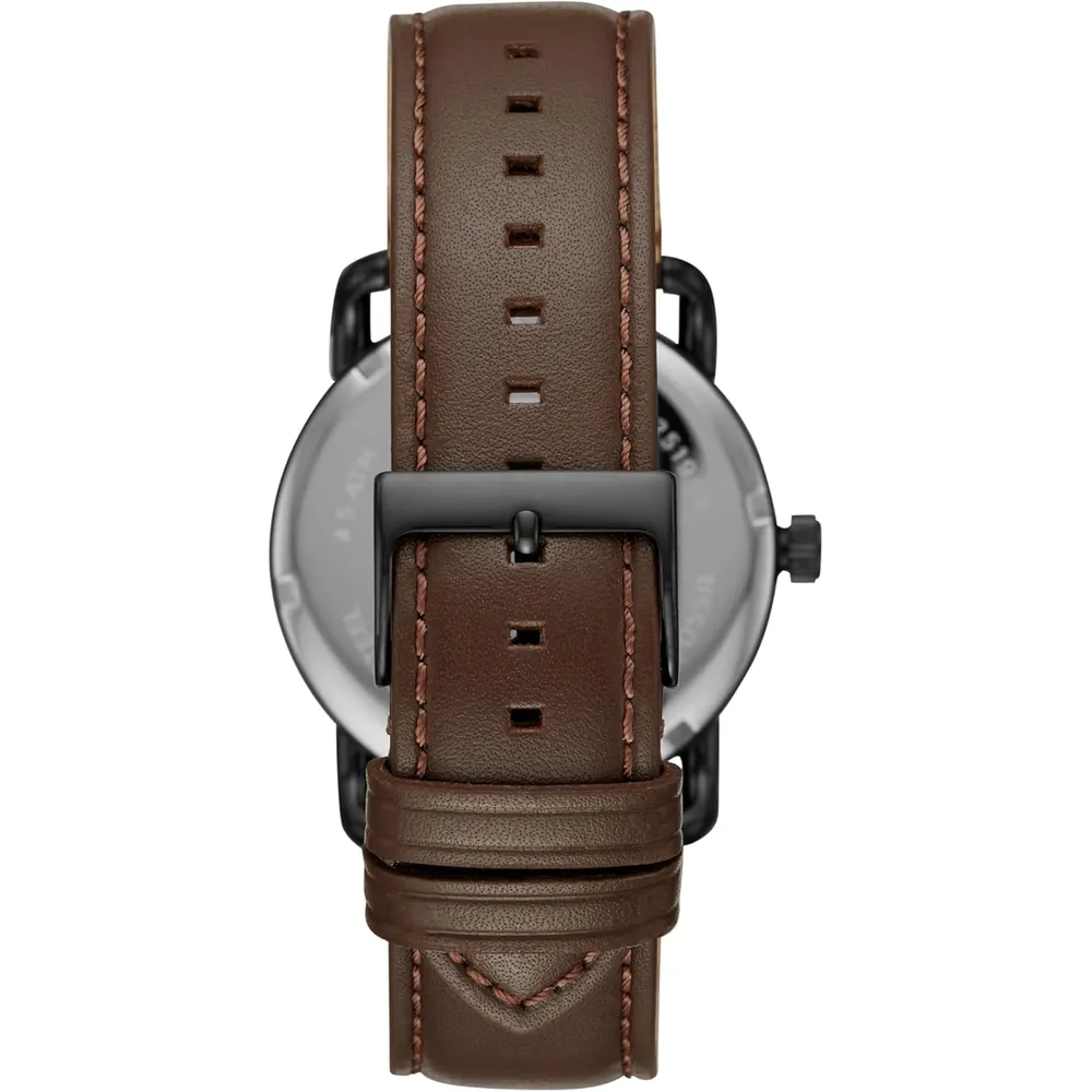 Fossil reloj de cuarzo Copeland para hombre, acero y cuero | Marrón