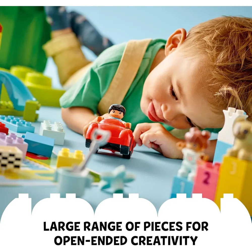Lego Duplo Classic Deluxe Brick Box set con figuras coche y bloques creativos