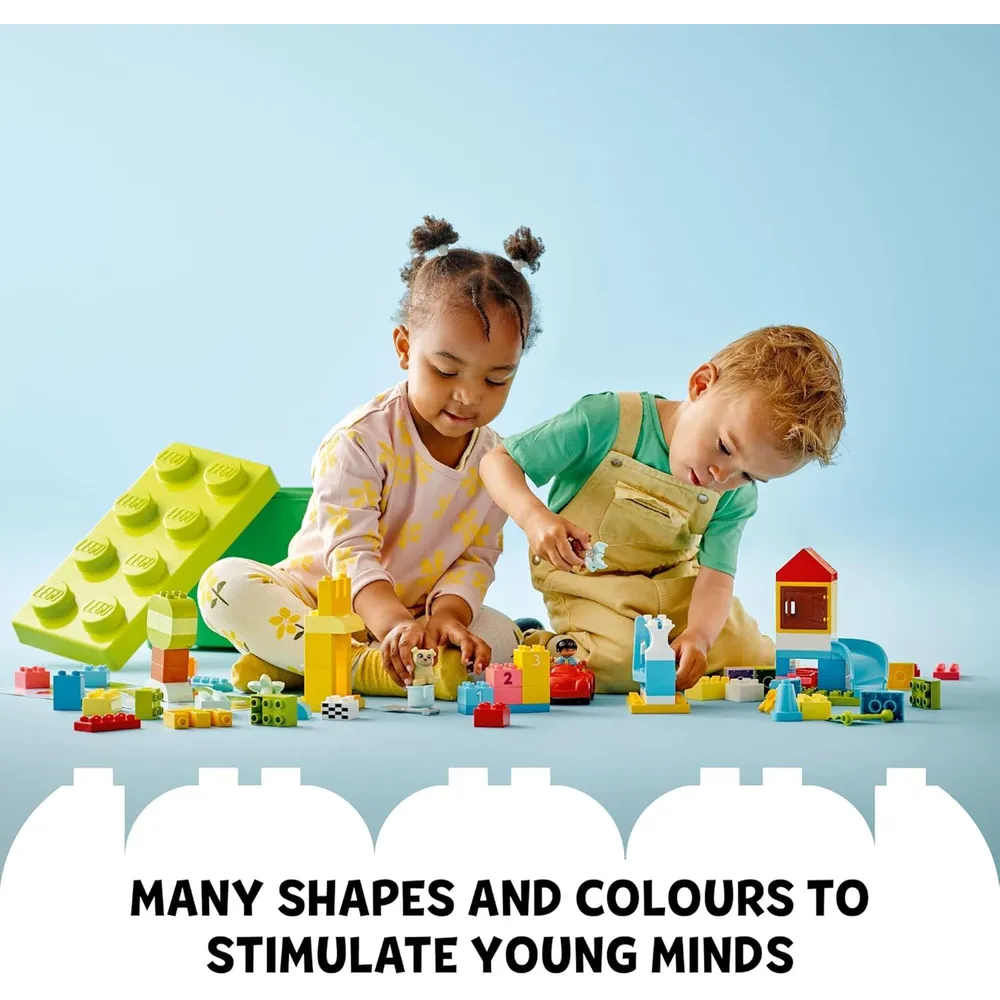 Lego Duplo Classic Deluxe Brick Box set con figuras coche y bloques creativos