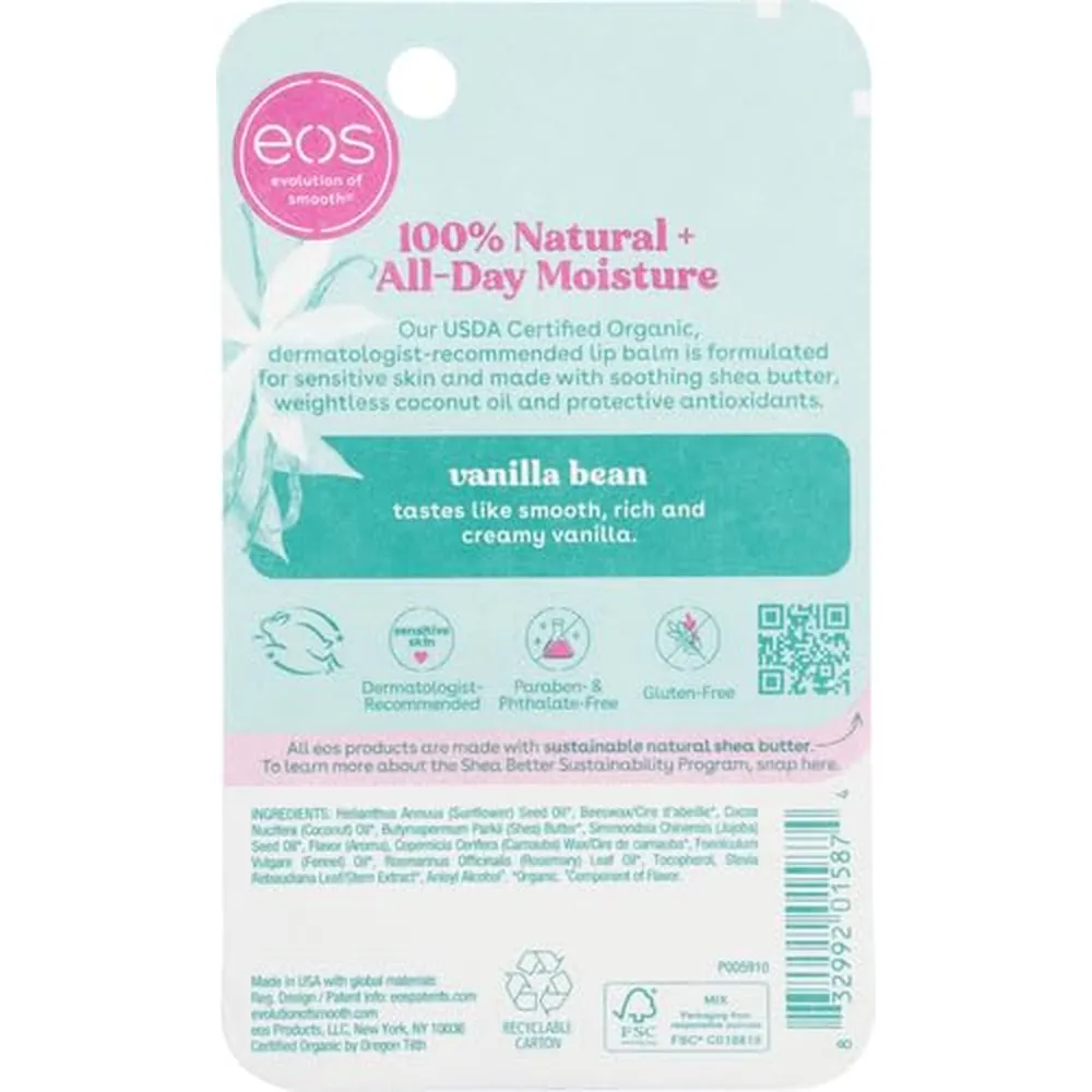 EOS bálsamo labial barra Vainilla | 0.14 oz / 4 ml