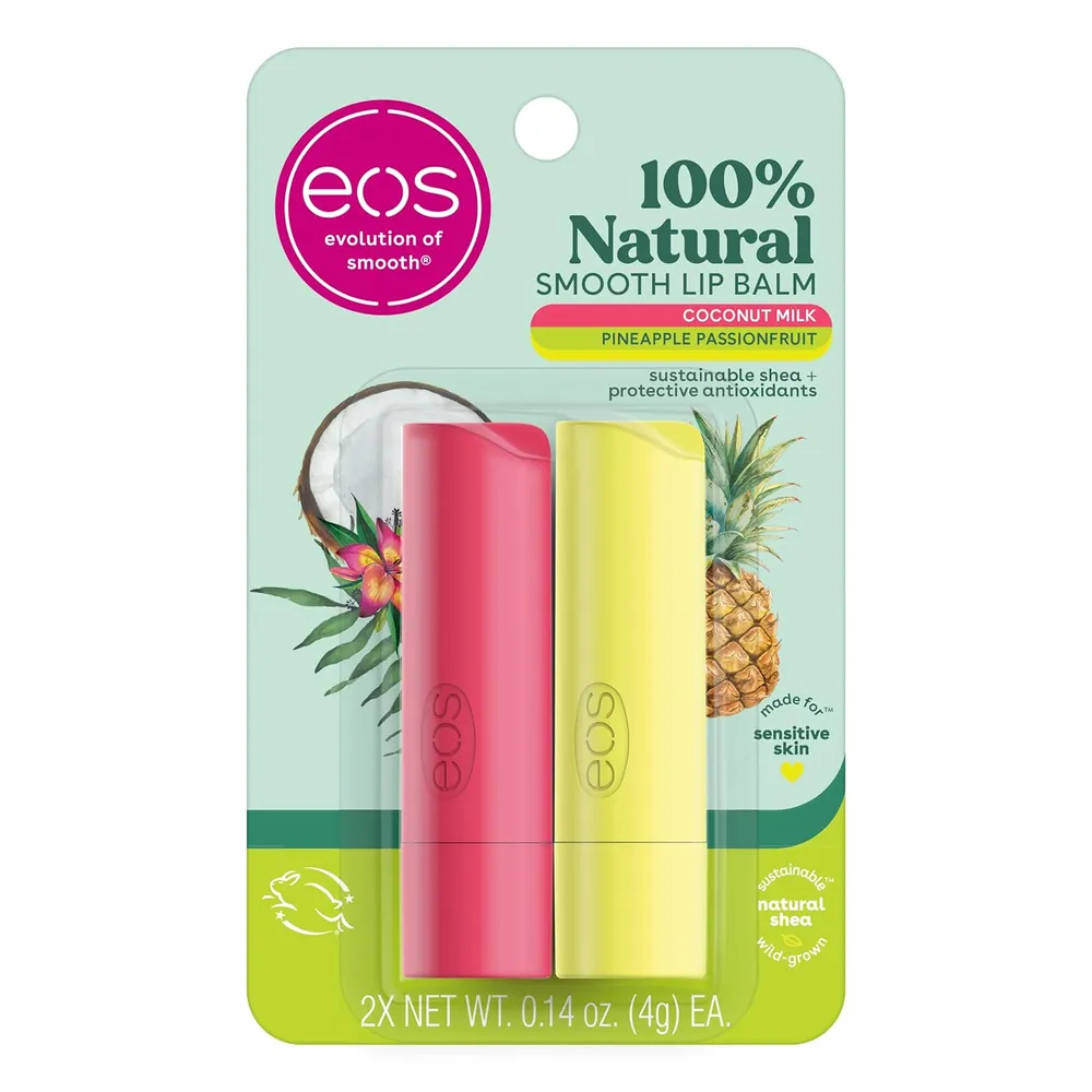 EOS bálsamo labial barra pack 2 | 0.14 oz / 4 ml