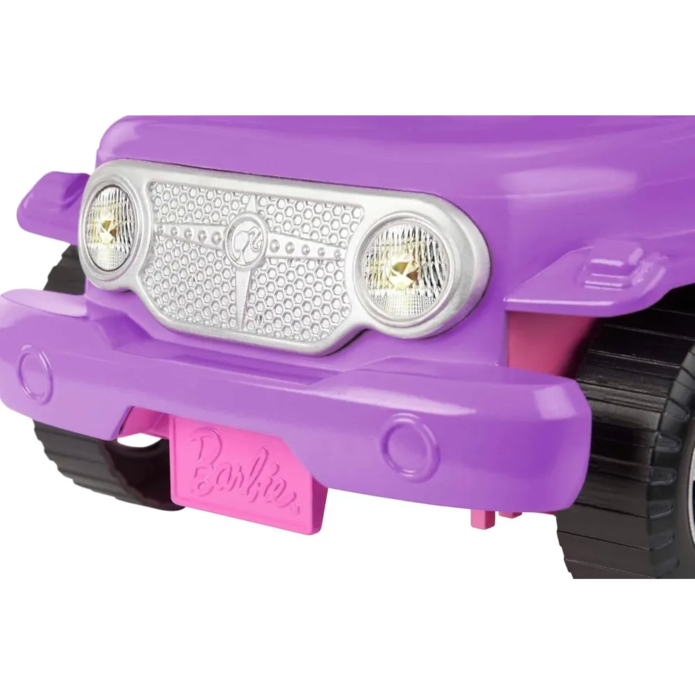 BARBIE VEHÍCULO TODOTERRENO MORADO ROSADO