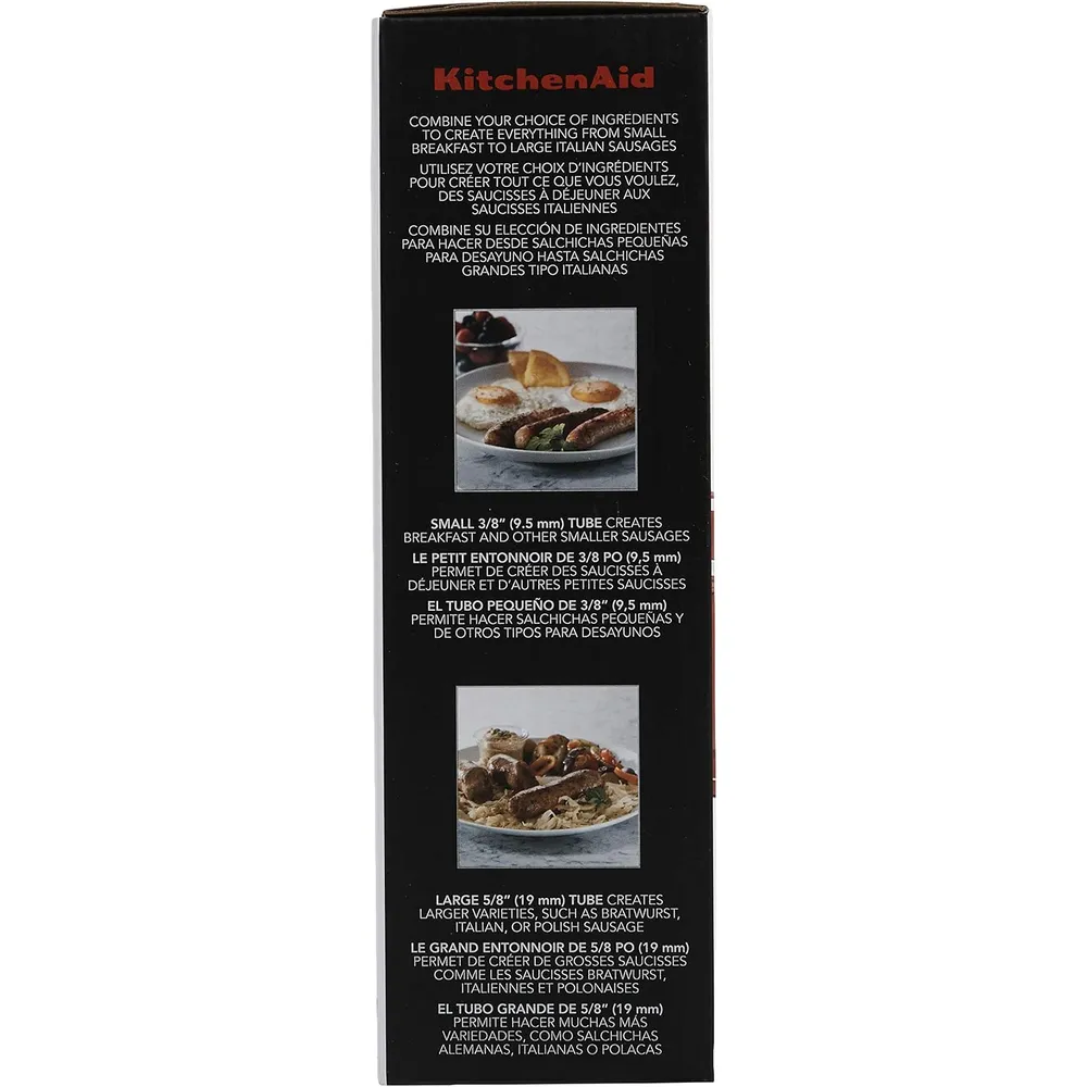 KITCHENAID KSMSSA, KIT PARA EMBUTIR SALCHICHAS PARA BATIDORAS DE PIE