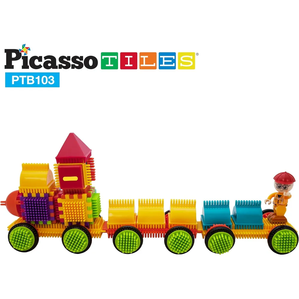 BLOQUES CONSTRUCCIÓN TREN Y ALFABETO PICASSOTILES