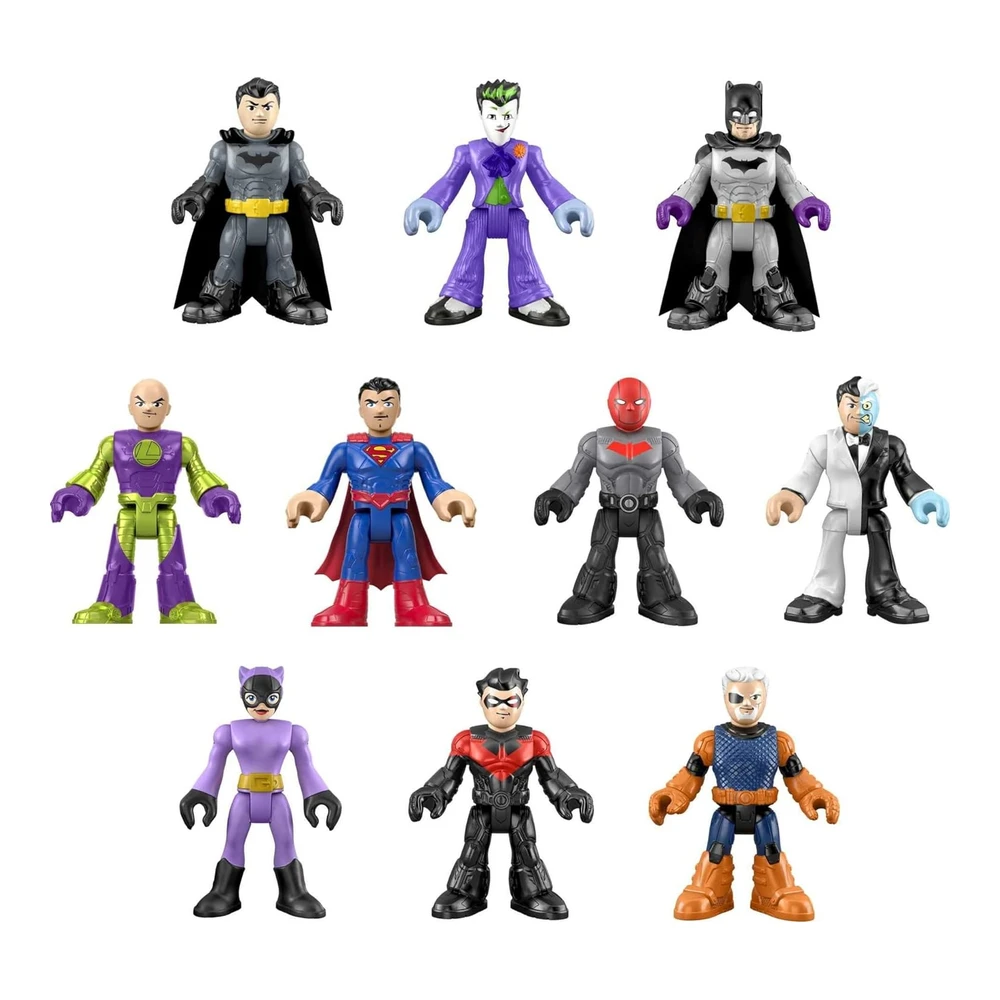 b07y95h4fz_m.webp Fisher-Price Imaginext Dc Super Friends Batman Figura Multipack - Ultimate Hero Villain Match-Up - 10 Personajes y 10 Accesorios