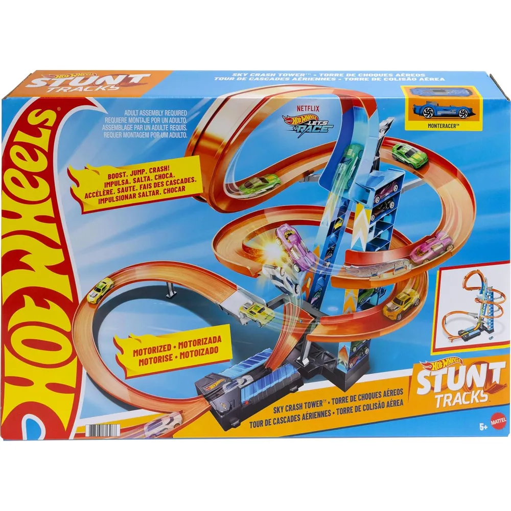 HOT WHEELS PISTA COMPLETA SKY CRASH TOWER