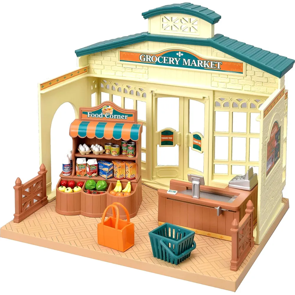 SET SYLVANIAN FAMILIES MERCADO DE ALIMENTOS