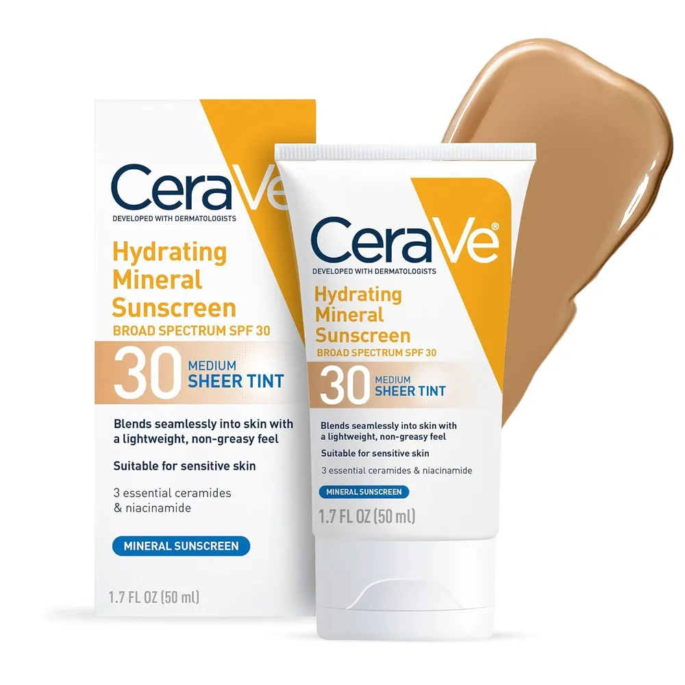 Protector solar mineral CeraVe de 1.7 oz / 50 ml | Medium