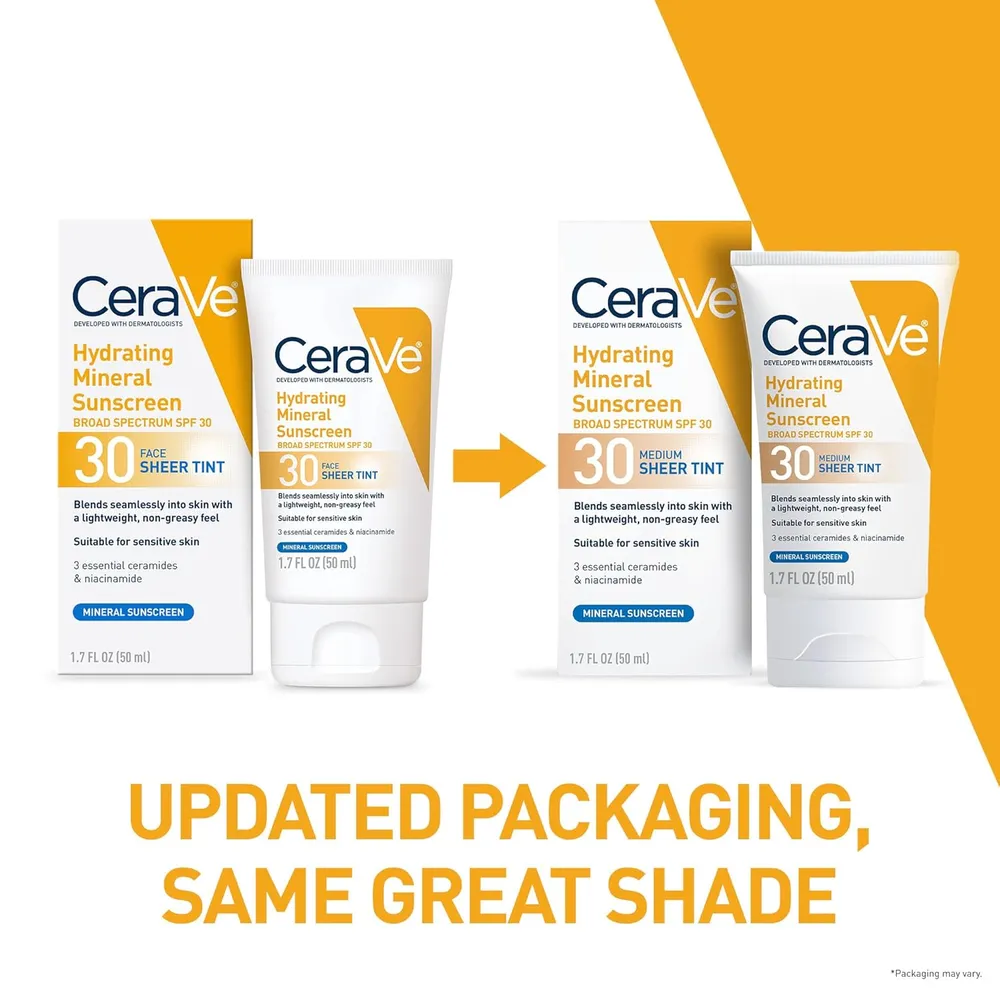 Protector solar mineral CeraVe de 1.7 oz / 50 ml | Medium