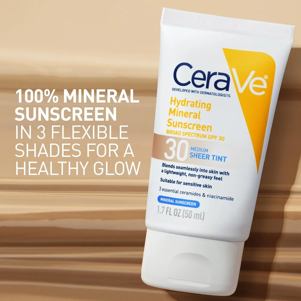 Protector solar mineral CeraVe de 1.7 oz / 50 ml | Medium