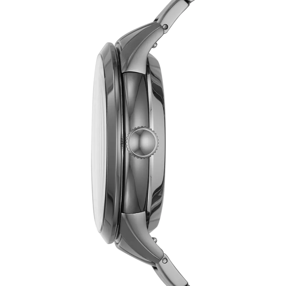b07z46n292_2_webp.webp Fossil reloj automático Townsman para hombre, acero y cuero | Gris
