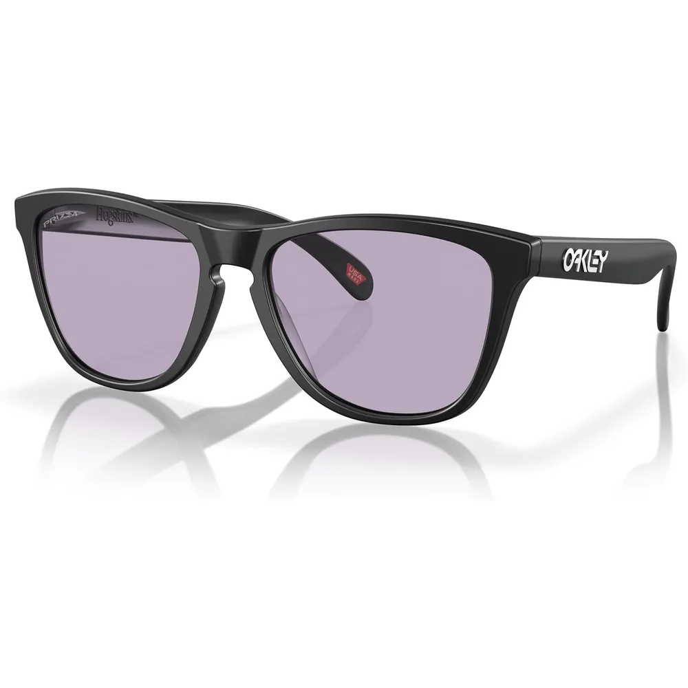 Oakley Frogskins OO9245 Low Bridge Fit Gafas de sol para hombre | Matte Black / Prizm Slate