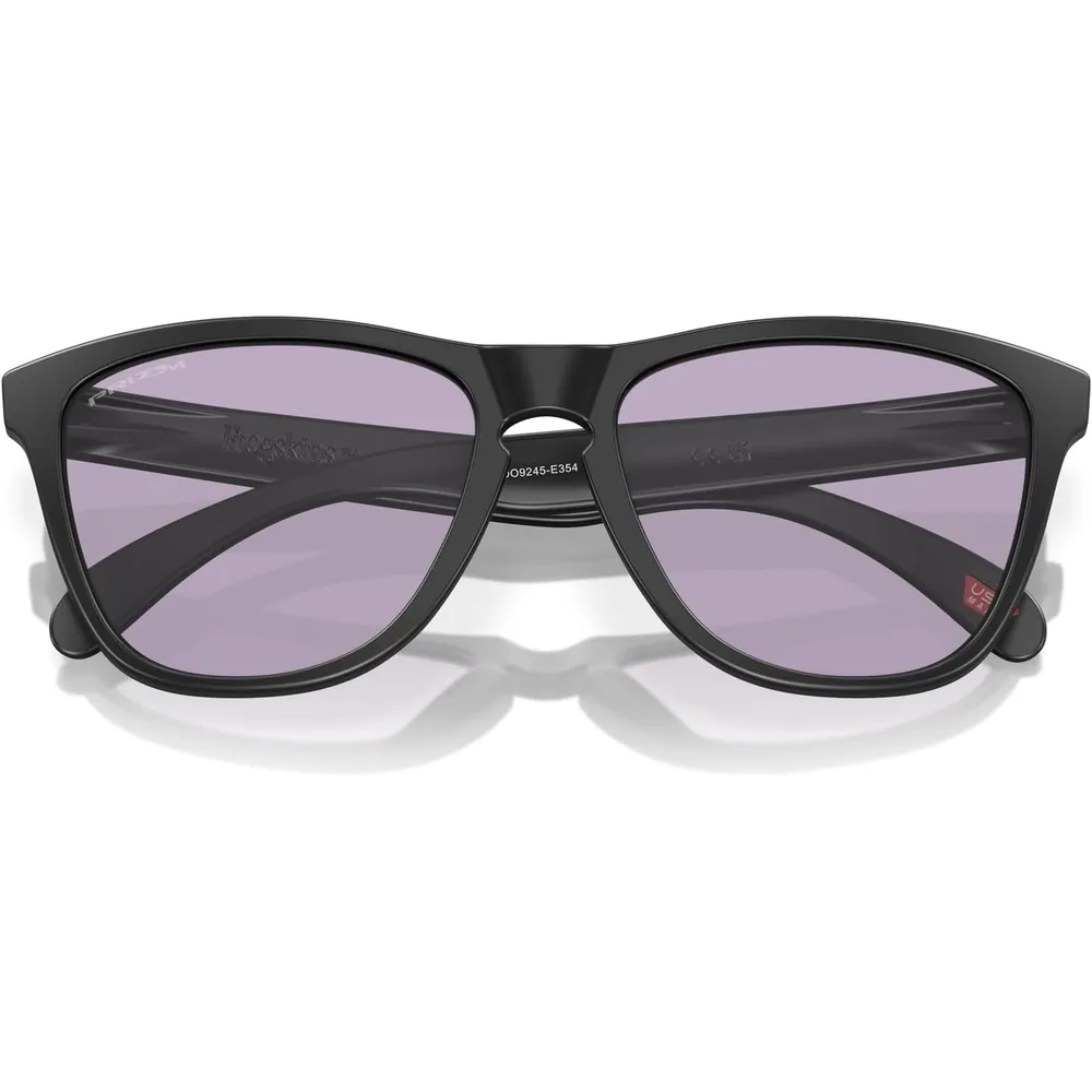 Oakley Frogskins OO9245 Low Bridge Fit Gafas de sol para hombre | Matte Black / Prizm Slate