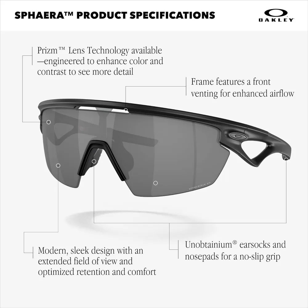 Oakley Sphaera OO9403 Gafas de sol | Matte Black / Prizm Black