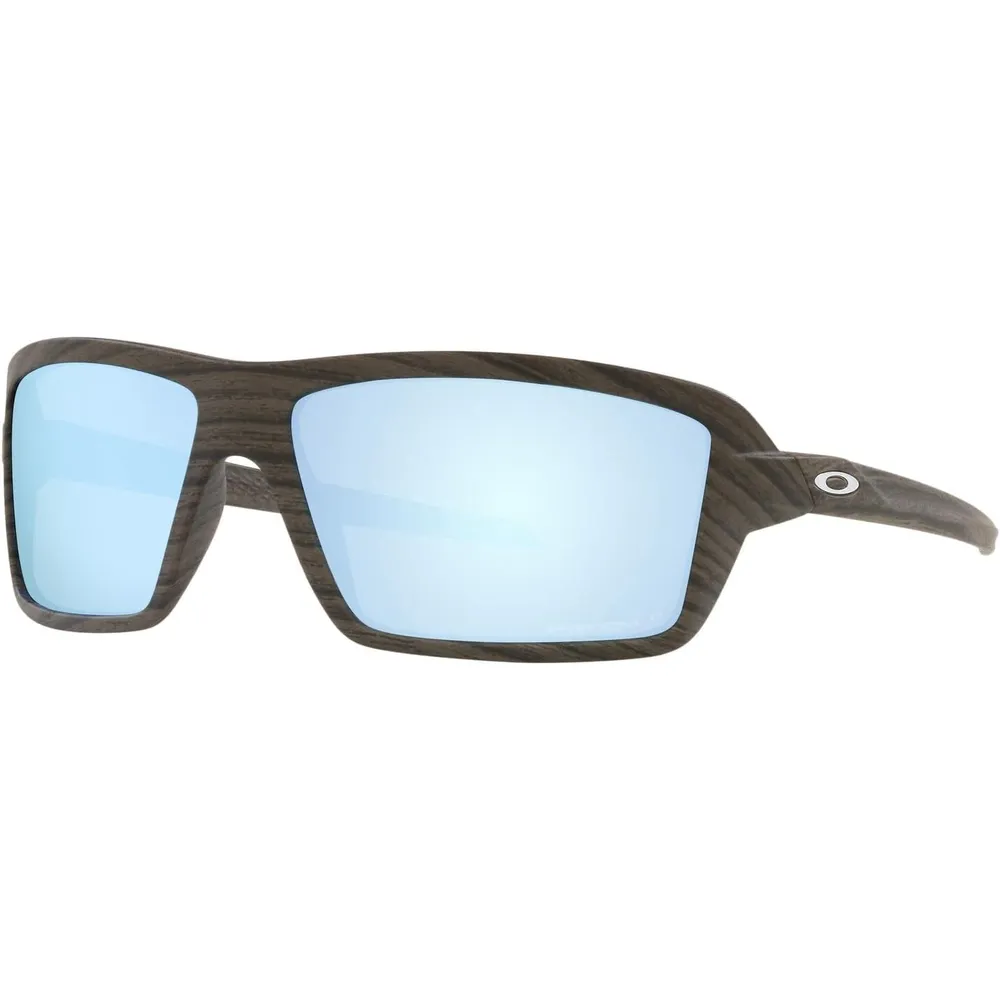 Oakley Cables OO9129 Gafas de sol para hombre | Woodgrain / Prizm Deep Water