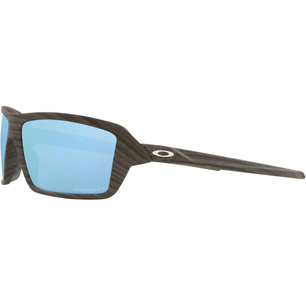 Oakley Cables OO9129 Gafas de sol para hombre | Woodgrain / Prizm Deep Water