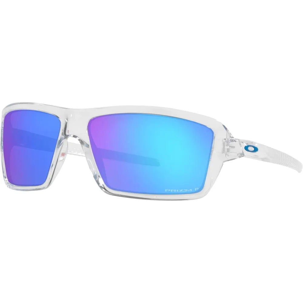 Oakley Cables OO9129 Gafas de sol para hombre | Polished Clear / Prizm Sapphire