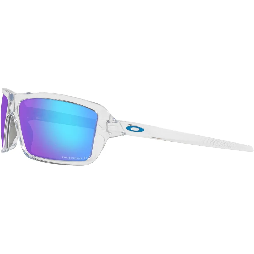 Oakley Cables OO9129 Gafas de sol para hombre | Polished Clear / Prizm Sapphire