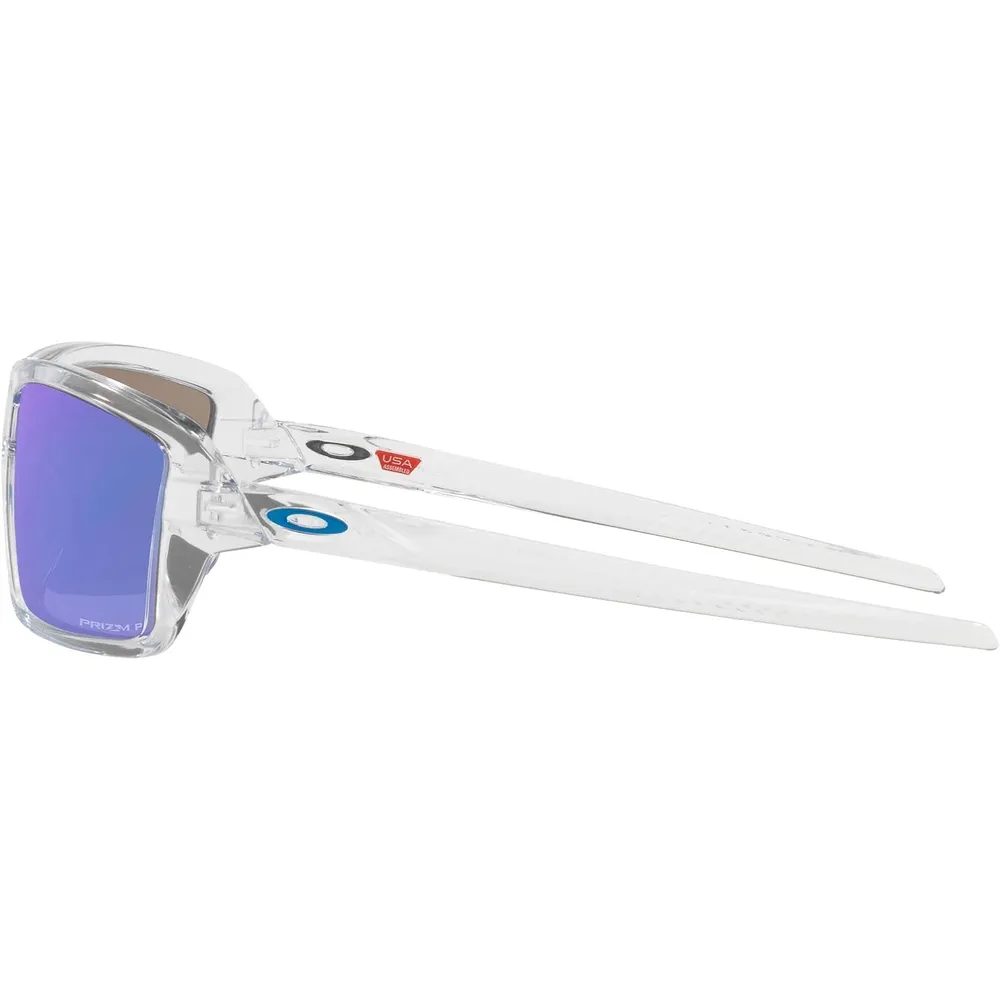Oakley Cables OO9129 Gafas de sol para hombre | Polished Clear / Prizm Sapphire
