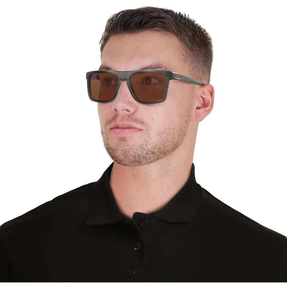 Oakley Leffingwell OO9100 Gafas de sol para hombre | Matte Grey Smoke / Prizm Tungsten