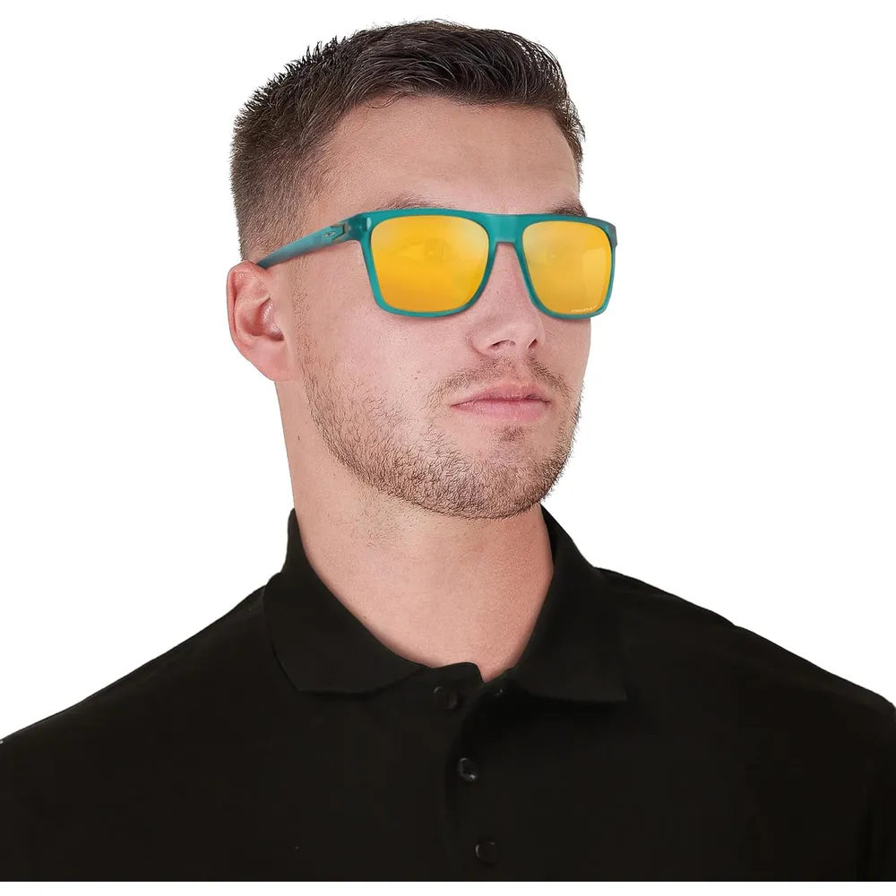 Oakley Leffingwell OO9100 Gafas de sol para hombre | Matte Artic Surf / Prizm 24K