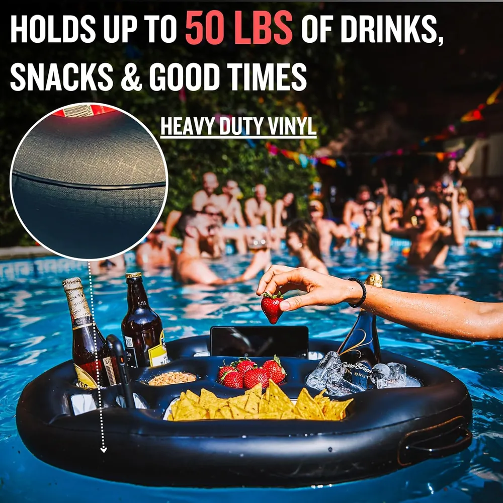 Portabebidas flotante para piscina / jacuzzi Diveblast | Negro