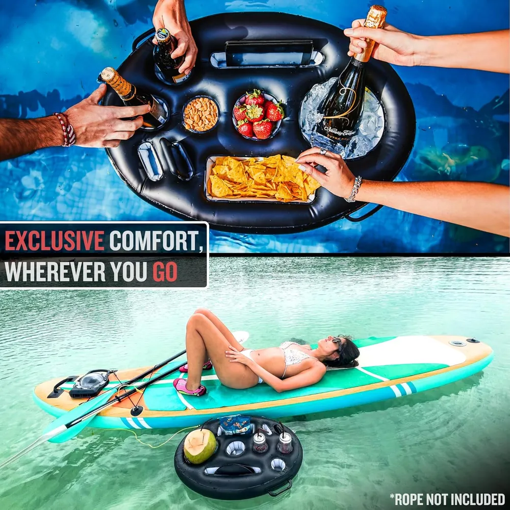 Portabebidas flotante para piscina / jacuzzi Diveblast | Negro