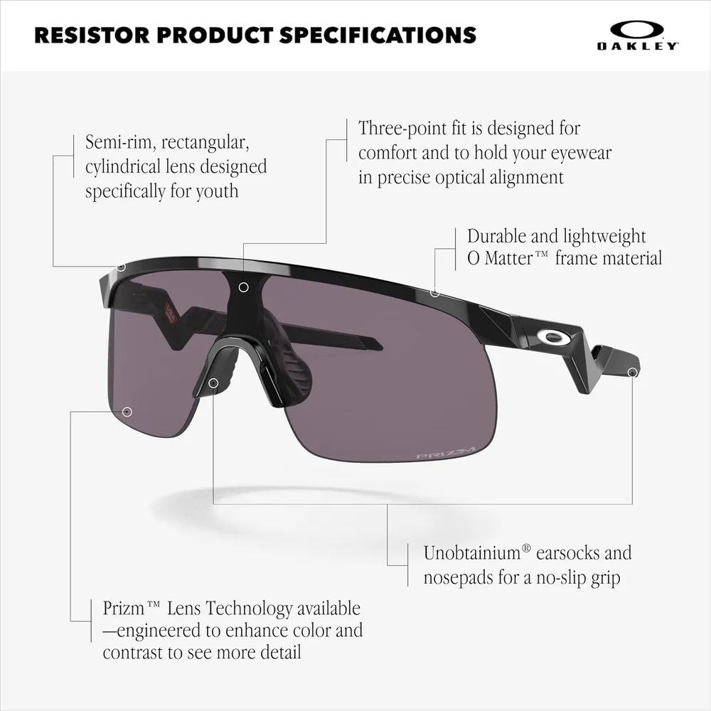 Oakley Resistor OJ9010 Gafas de sol para niños | Patrick Mahomes Ii Olympic Gold / Prizm 24K