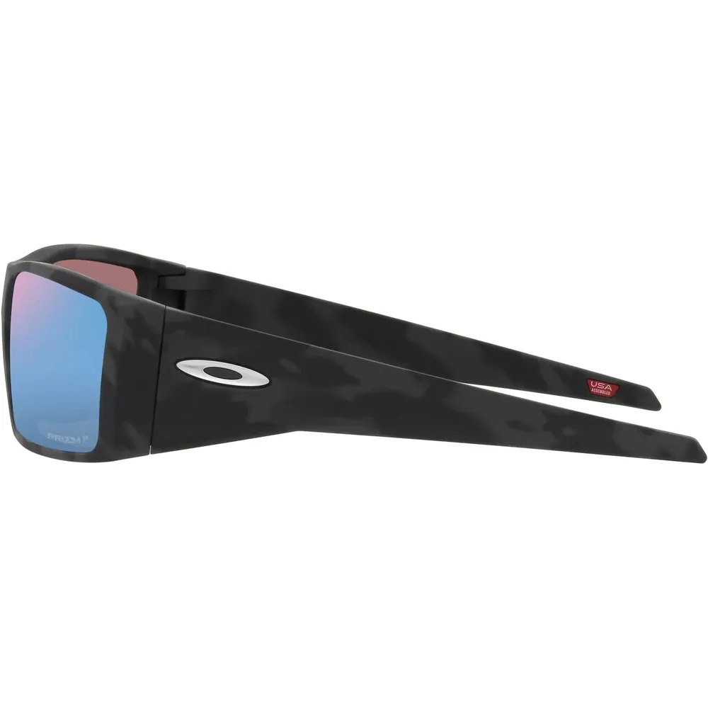Oakley Heliostat OO9231 Gafas de sol para hombre | Matte Black Camo / Prizm Deep Water