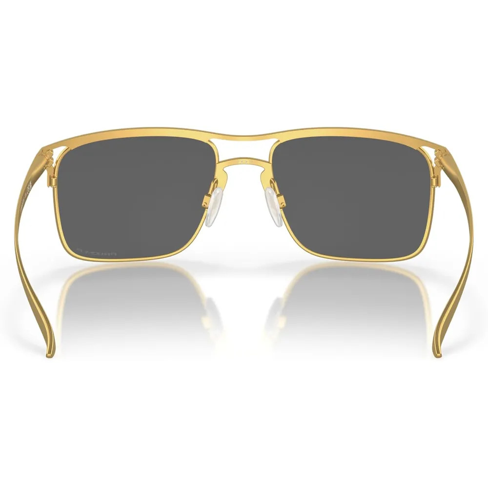 Oakley Holbrook TI Square OO6048 Gafas de sol para hombre | Satin Gold / Prizm Black
