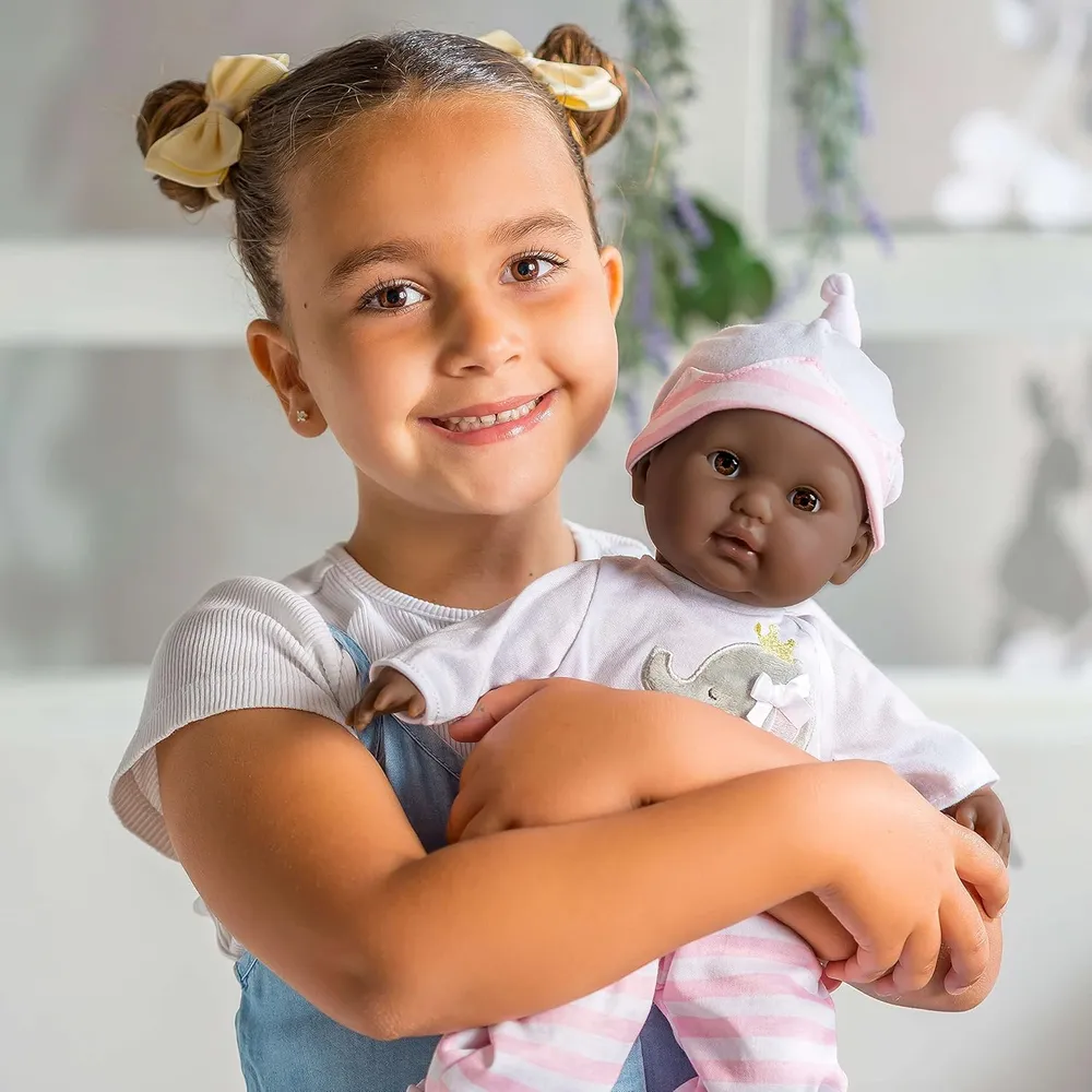 BERENGUER muñeca afroamericana 15"/38 cm con accesorios