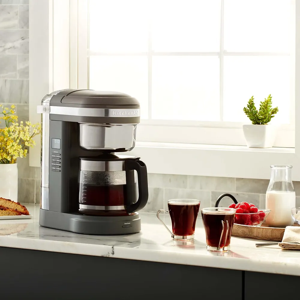 KITCHENAID, CAFETERA DE GOTEO 12 QT / 11.4 L CON PLACA CALEFACTORA | PLATEADO