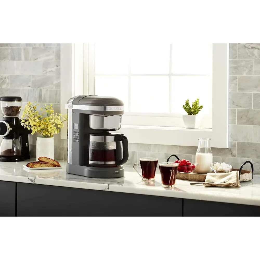 KITCHENAID, CAFETERA DE GOTEO 12 QT / 11.4 L CON PLACA CALEFACTORA | PLATEADO