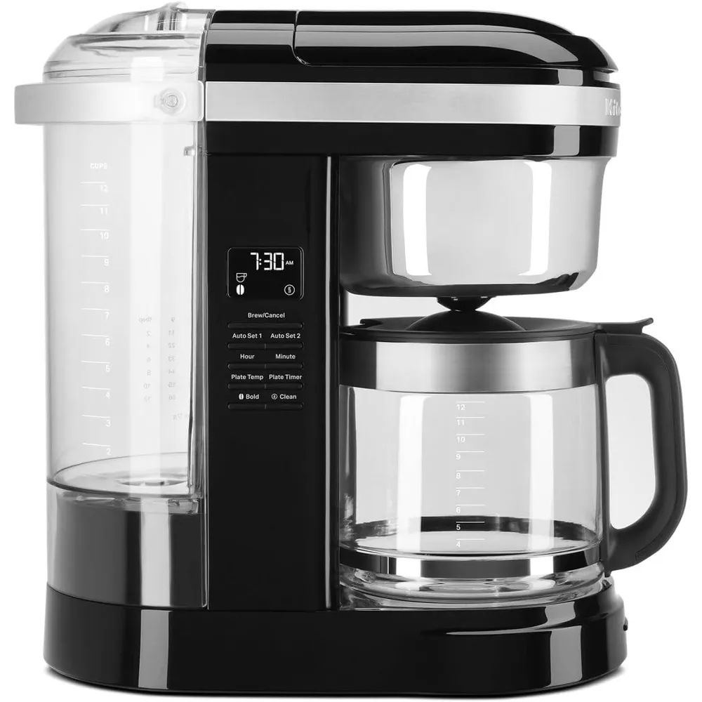 KITCHENAID, CAFETERA DE GOTEO 12 QT / 11.4 L CON PLACA CALEFACTORA | NEGRA