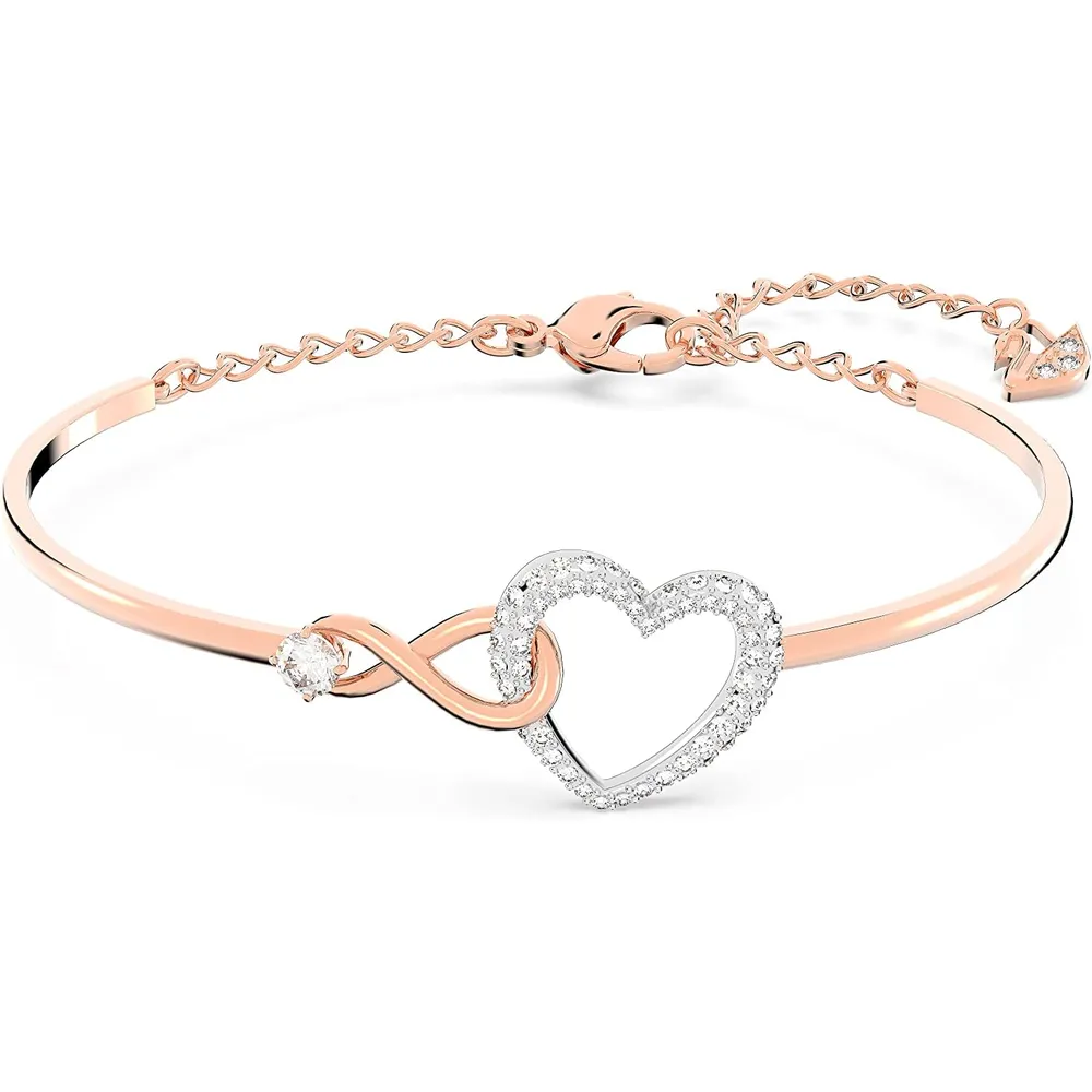 SWAROVSKI PULSERA BANGLE HYPERBOLA ACABADO ORO ROSA PARA MUJER | ORO ROSA